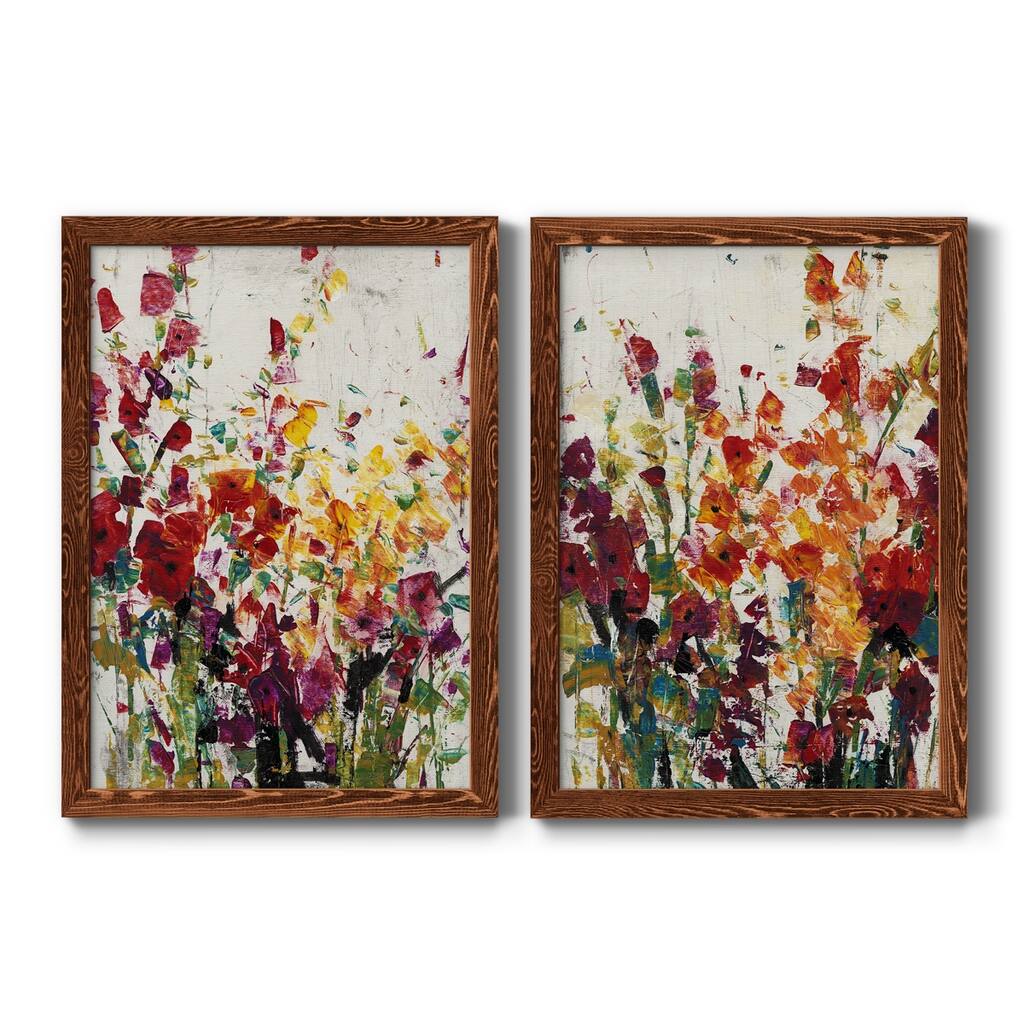 Wildflowers Blooming I Premium Framed Canvas - Ready to Hang - Multi-Color