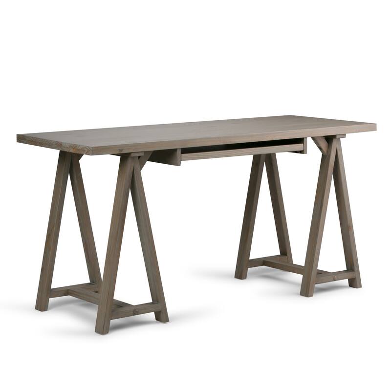 WYNDENHALL Hawkins SOLID WOOD Modern Industrial Writing Office Desk