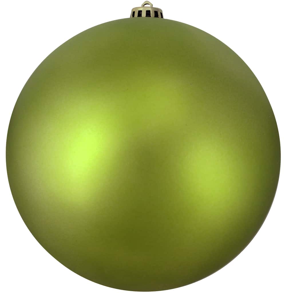 8" Kiwi Green Shatterproof Matte Commercial Christmas Ball Ornament