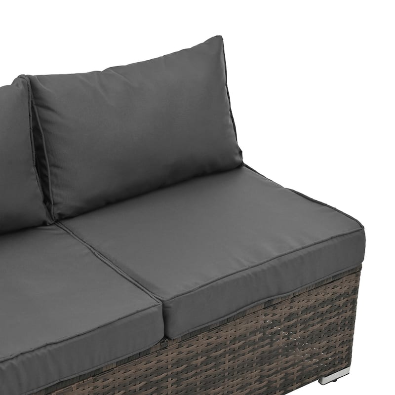 Outdoor Wicker Weaving Conversation Combo Set of 4