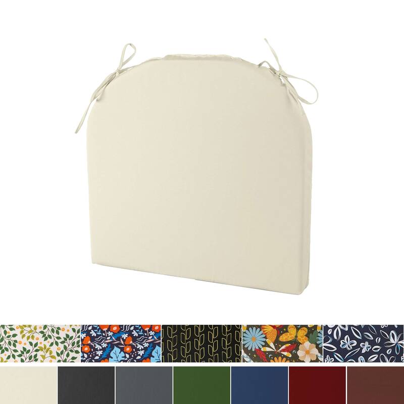 Set of 4 Solid Soft Outdoor Patio Deep Seat Cushion