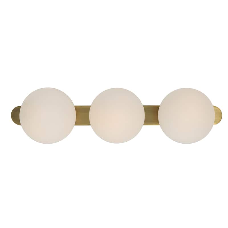 Mid-Century 3 Light Sconce - 22" - Antique Brass
