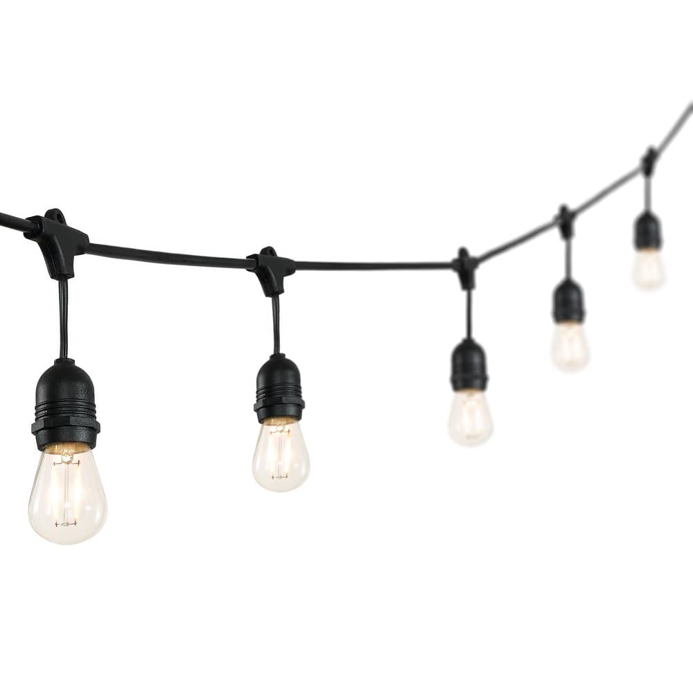 15-Light Indoor/Outdoor 48 ft. LED S14 Edison Buld String Lights by JONATHAN Y