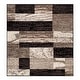 preview thumbnail 77 of 136, Superior Rockwood Patchwork Indoor Area Rug or Runner 5' x 5' Square - Chocolate