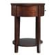 preview thumbnail 16 of 55, Fillmore 1-Drawer Oval Wood Shelf Accent End Table by iNSPIRE Q Modern