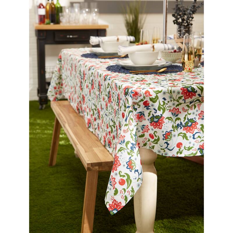 DII Garden Floral Print Outdoor Tablecloths