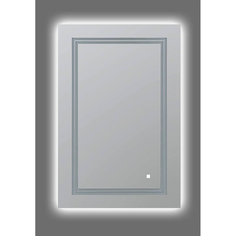 AQUADOM Soho Led Lighted Mirror for Bathroom Defogger, Backlit and Front-Lit