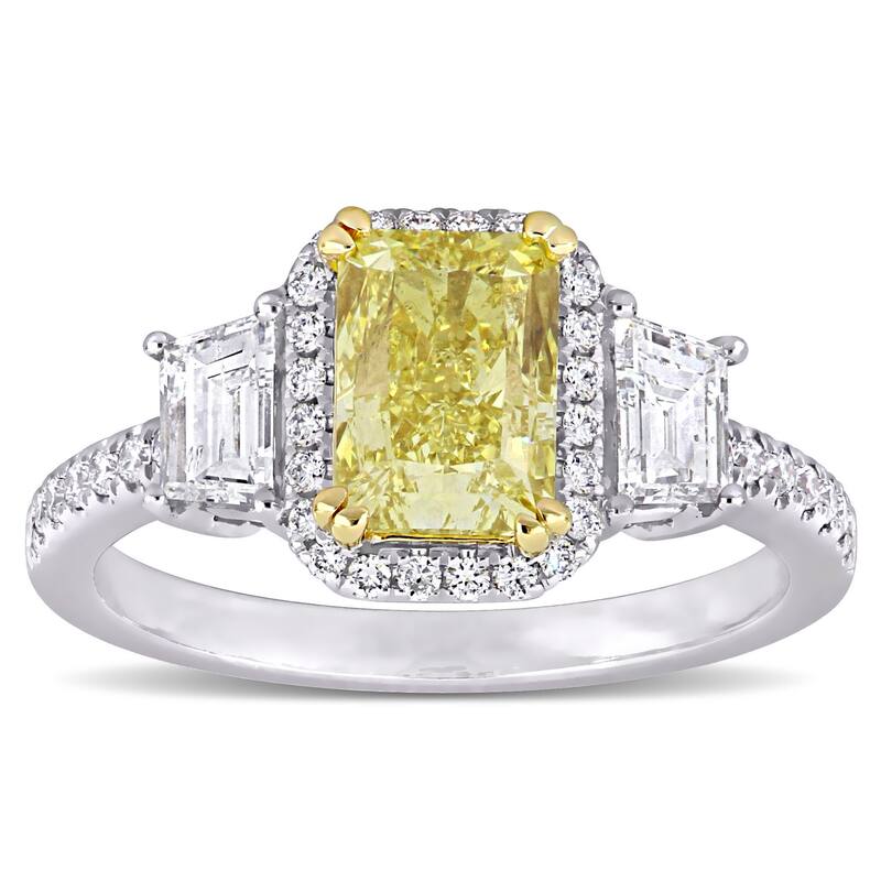 Miadora 2 3/4ct TDW Diamond Engagement Ring in 14k Two-Tone Gold