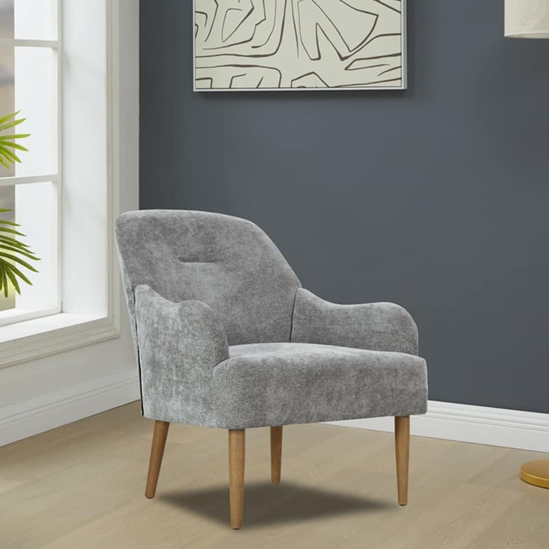 Accent Chair with Wood Legs