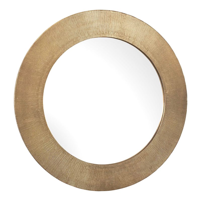 Uttermost 08276 Tano 41" Diameter Circular Flat Aluminum Framed Accent