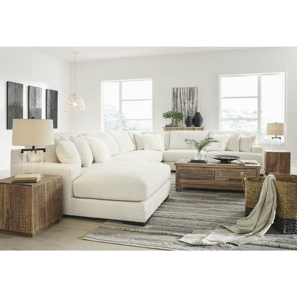 Signature Design by Ashley Zada Ivory 5-Piece Sectional with