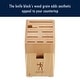 preview thumbnail 4 of 4, Henckels Hardwood Knife Block, Knife Storage, 11-slot - Natural
