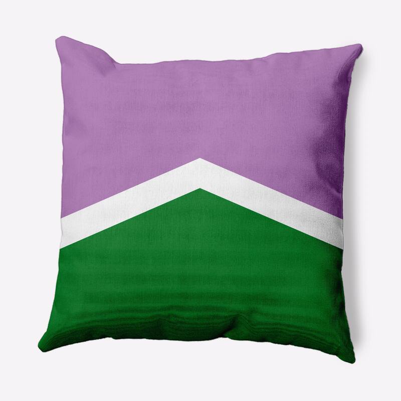 Pride Chevron Outdoor Throw Pillow - 18" x 18" - Genderqueer Chevron