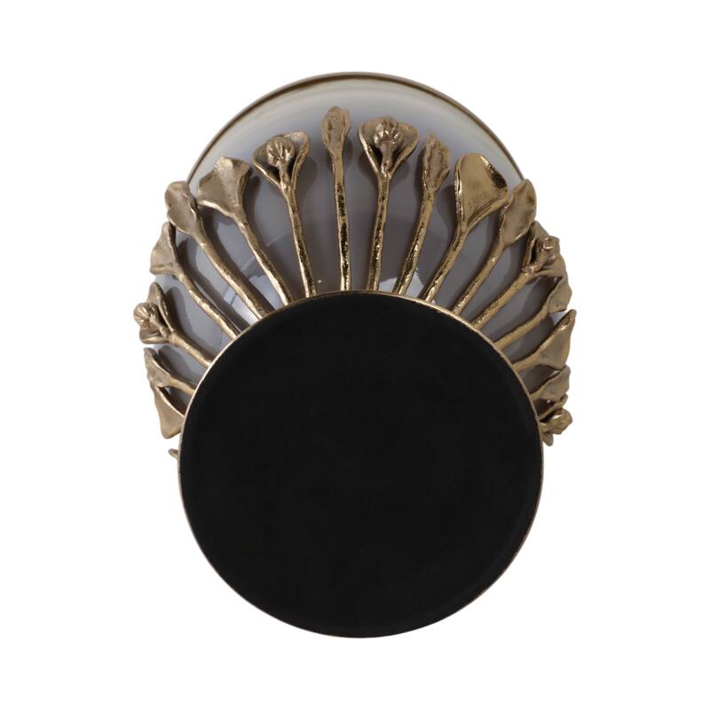 Glass Candle Holder Pedestal Hurricane Contemporary Tabletop Accent