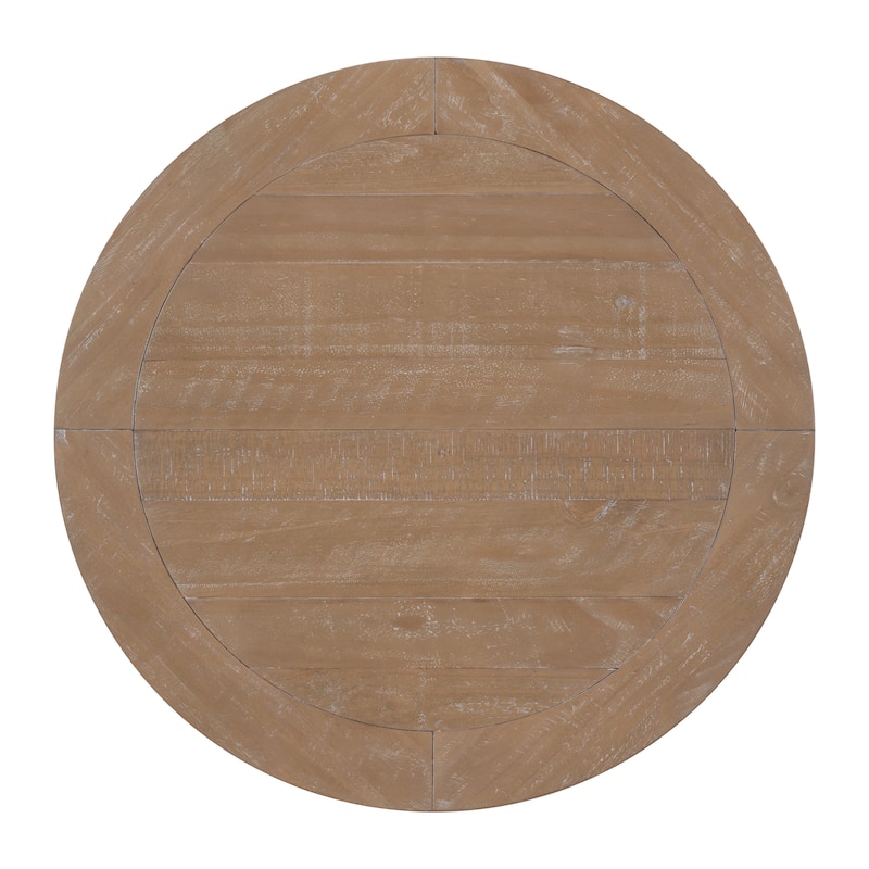 Napa 26" Wide Solid Wood Round Pedestal End Table