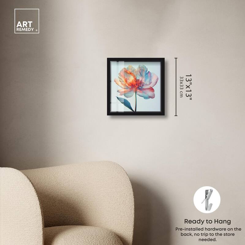 Peony Phases Shadowbox by Art Remedy