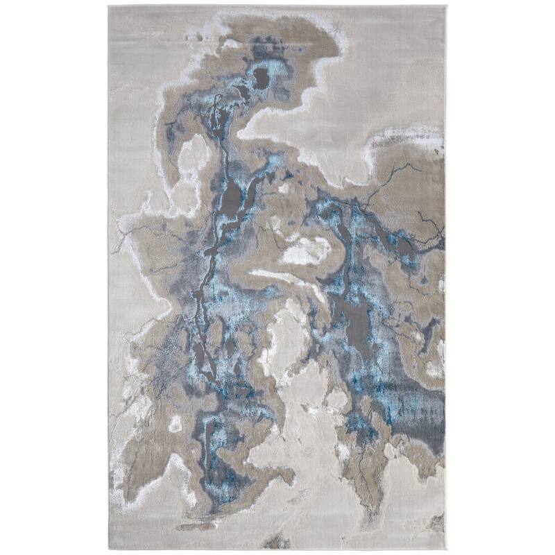 HomeRoots Abstract Bohemian Runner Area Rug