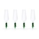 preview thumbnail 8 of 10, Treetop Cheers Glass Champagne Flutes - Holiday Stemware, Set of 4