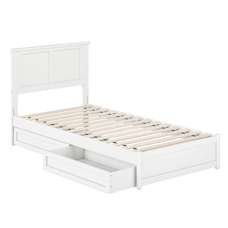 Felicity Platform Bed with Panel Footboard and Storage Drawers