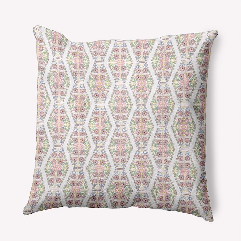 Detailed Geo Decorative Throw Pillow - Romantic Purple - 16" x 16"