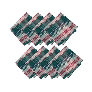 Holiday Fireside Plaid Napkins, Set of 8 - 17x17
