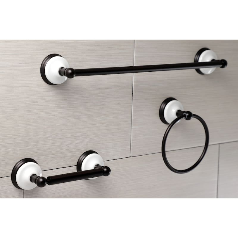 Kingston Brass Victorian 3 Piece Bathroom Package with 18" Towel Bar,