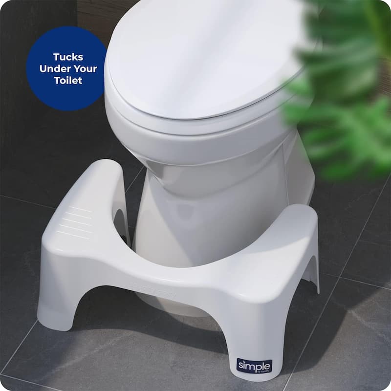 Squatty Potty Simple Curve Toilet Stool - White
