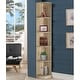 preview thumbnail 82 of 104, Q-Max 5-tier Wood Display Corner Bookcase