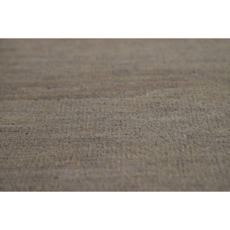 Gabbeh Modern Area Rug Hand-Knotted Stripe Wool Carpet - 6'7"x 9'3"