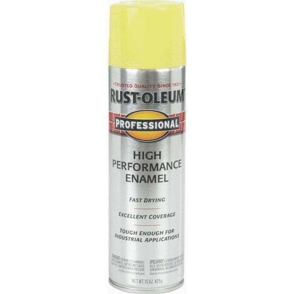Rust Oleum Professional Protective Enamel Spray Paint 15 Oz Safety Yellow Overstock 25550276