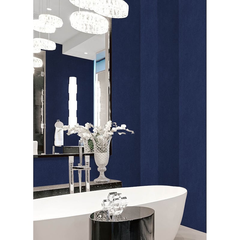 RuSuede Azure Blue Peel and Stick Wallpaper