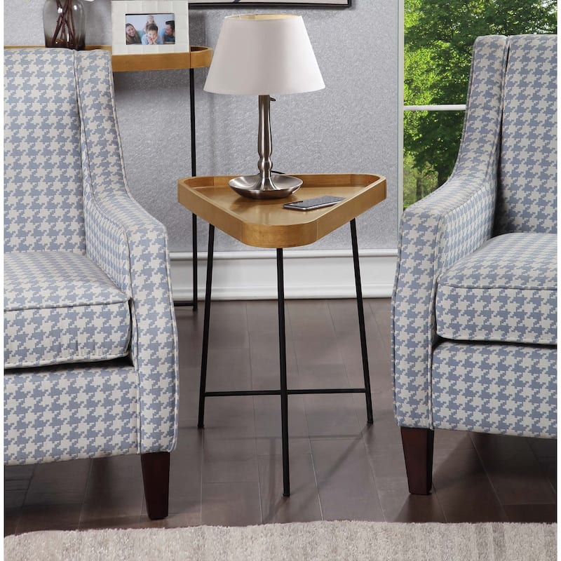 Convenience Concepts Lunar Triangle End Table - Overstock - 31609079