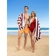 preview thumbnail 8 of 64, American Soft Linen,100% Cotton 4 Pack Beach Towels, 30 x 60 Cabana Striped Pool Towels