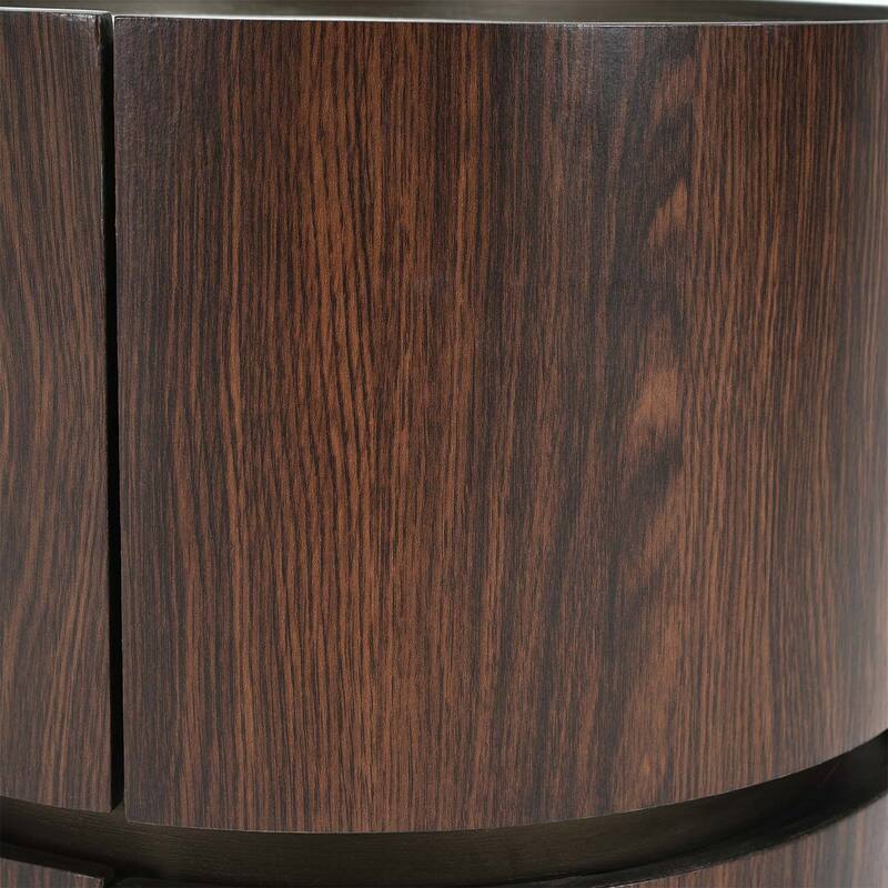 Double - Layer Storage Round Side Table with Unique Design for Living and Working Spaces