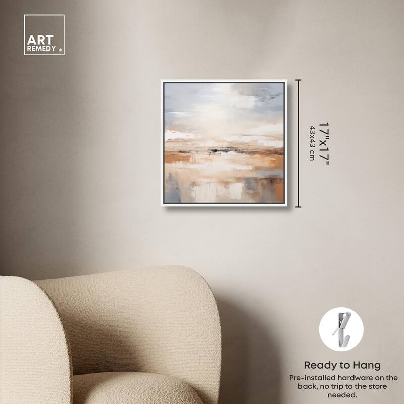 Tonal Strata Canvas by Art Remedy