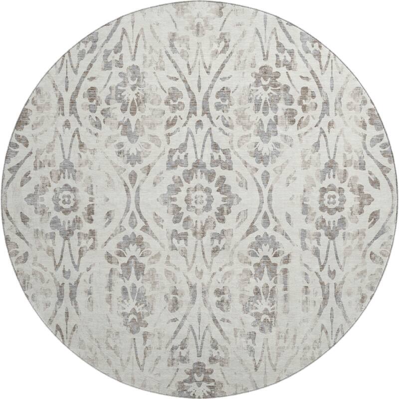 Premium Washable Super Soft Floral Damask Mayfield Rug