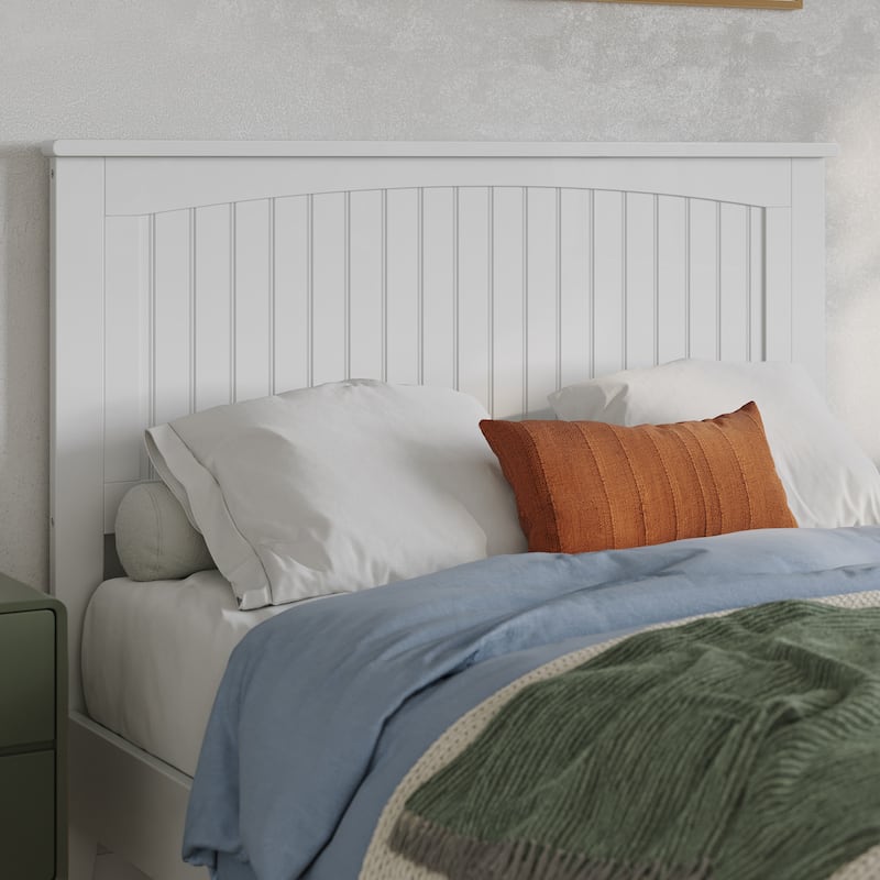 AFI Nantucket Headboard with Attachable Charger - White - Full