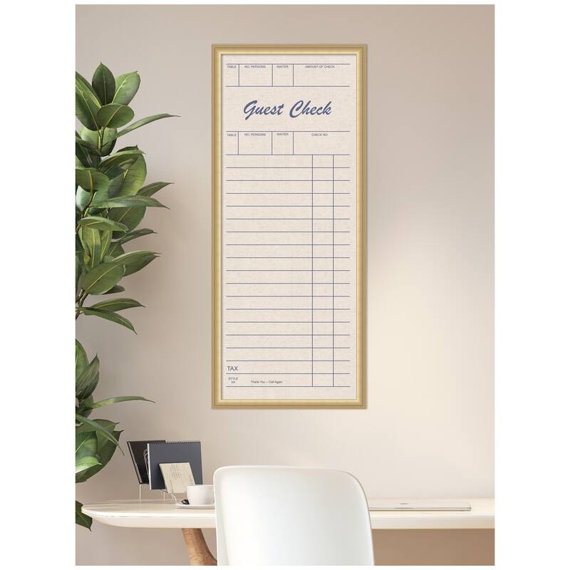 Kate and Laurel Framed Fabric Pinboard Linen Guest Check Wall Organization