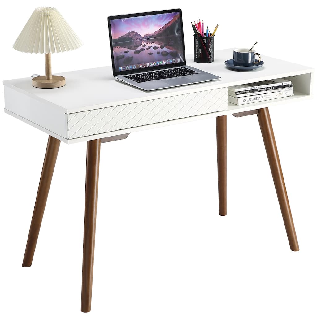 Standing Desk With Drawer, Computer Desk, Writing Desk