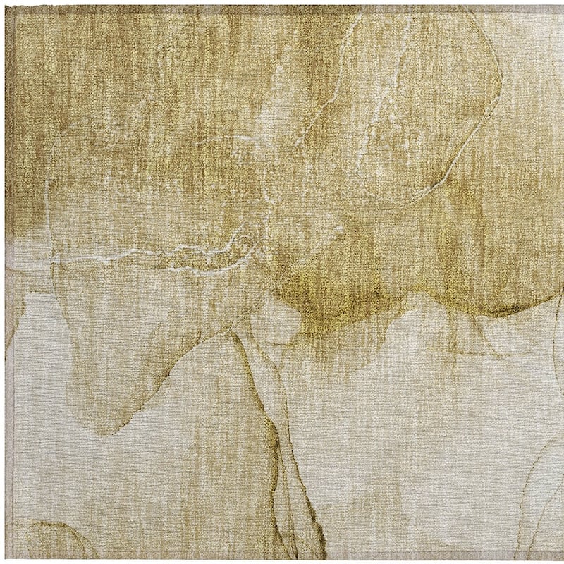 Elfi Artistic Abstract Weather Resistant Timeless Fusion Outdoor Rug