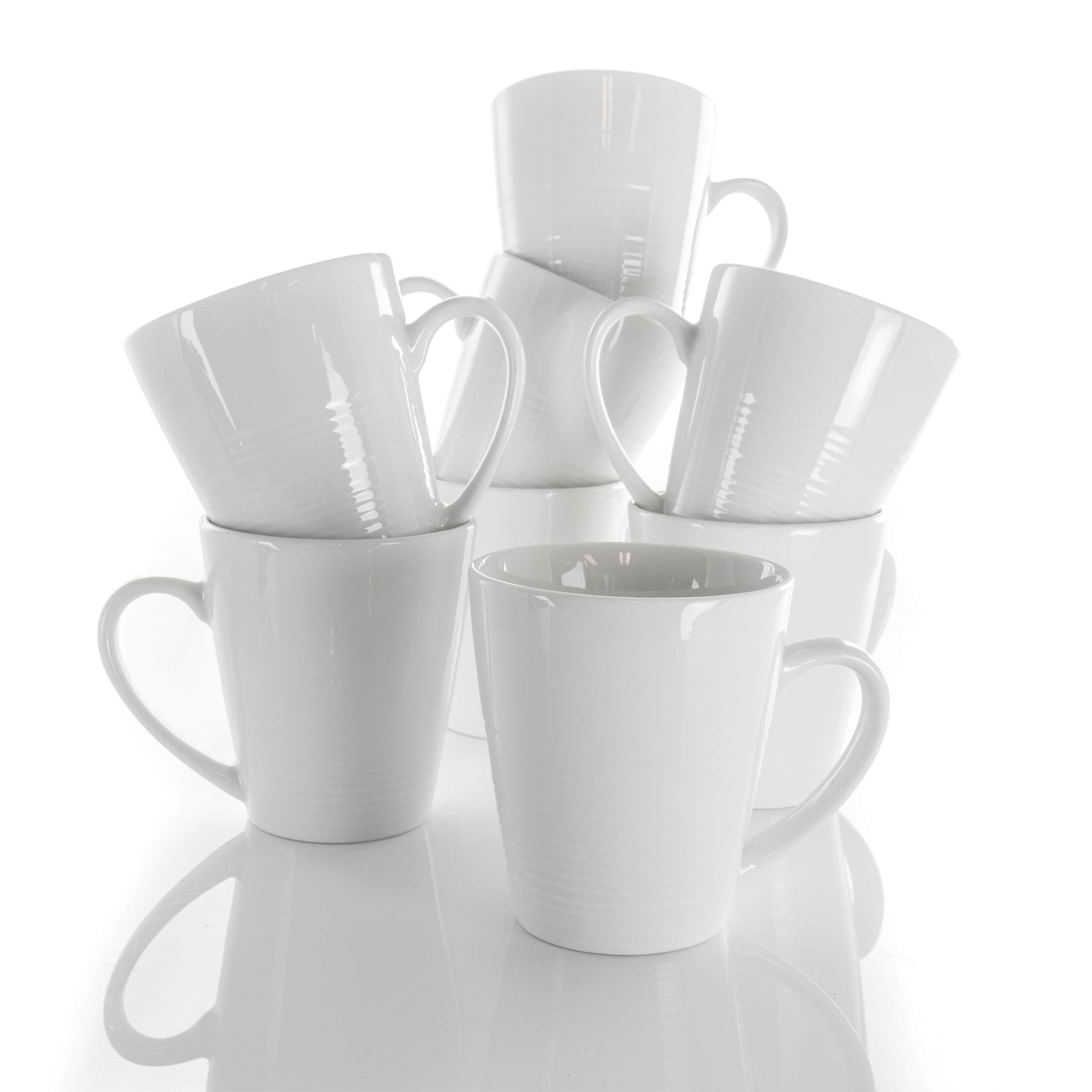 12 Ounce Mug 8 Piece Set in Porcelain