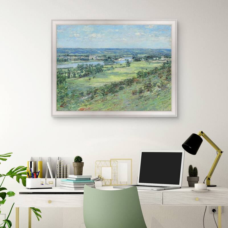 Masterpiece Art Gallery| The Valley of the Seine by Theodore Robinson - Framed Canvas Art Print