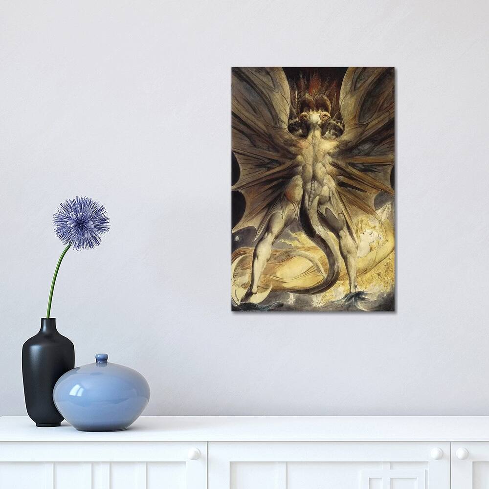 iCanvas "The Great Red Dragon and the Woman Clothed in the Sun, c. 1803-1805" by William Blake Canvas Print