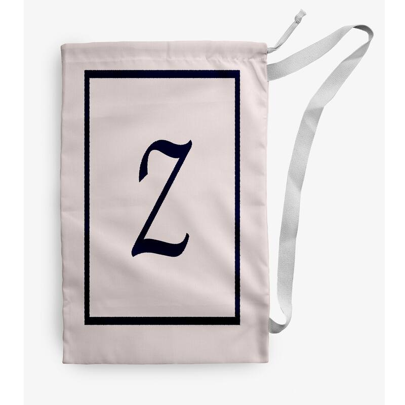 Classic Monogram Laundry Bag - 28" x 36" - Cream/Navy