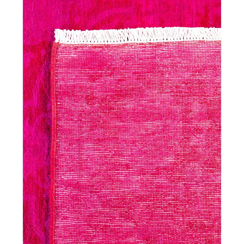Overdyed One-of-a-Kind Hand-Knotted Area Rug - Pink - 4' 1" x 5' 10"