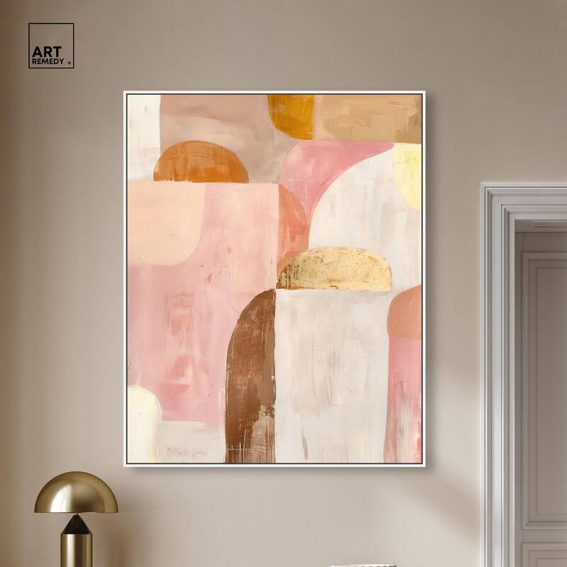 Rose Quartz and Sand II Canvas by Art Remedy