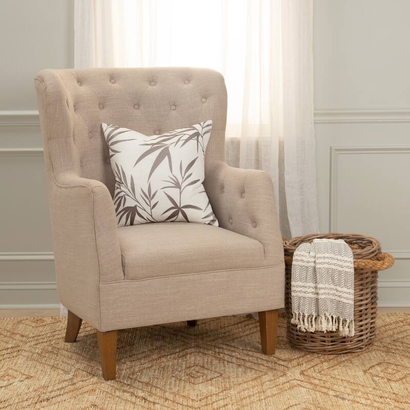 Rizzy Home Transitional Ivory Down Filled Pillow - 18" x 18"