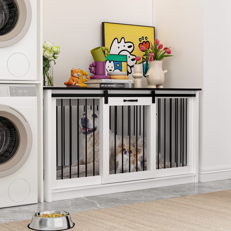 Elegant Dog Sanctuary Spacious Storage Top Secure Versatile Pet Crate