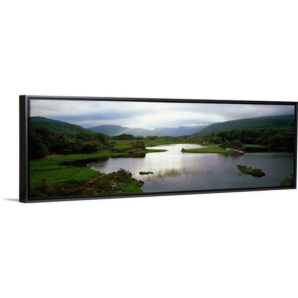Shop Sunlight On Water Distant Mountains In Mist Ireland
