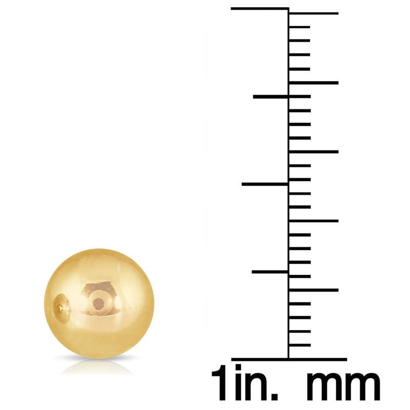 Marquee Jewels 10k Yellow Gold Ball Stud Earrings (8 millimeters)